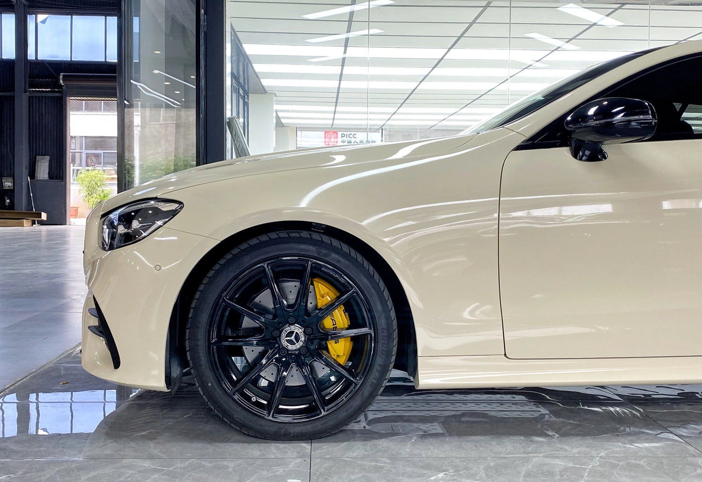 Crystal Khaki Milan Car Vinyl Wrap