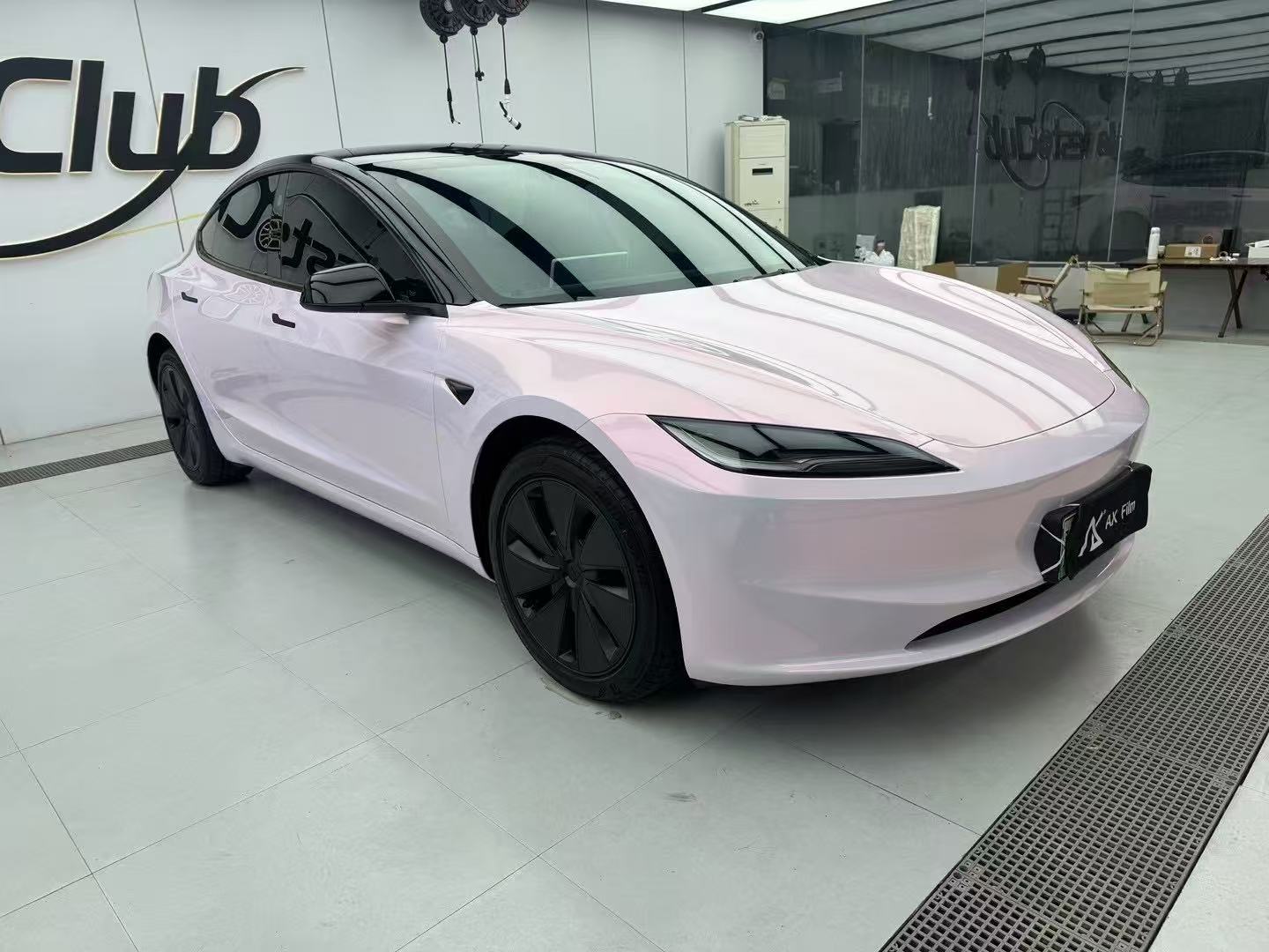 Candy Metallic Pink White Vinyl Wrap