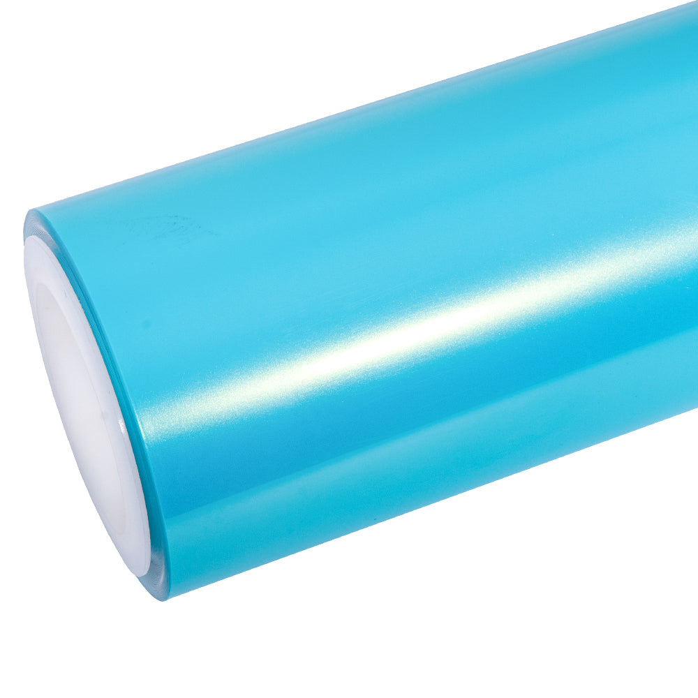 Candy Metallic Neon Ice Blue Color PPF Wet Application