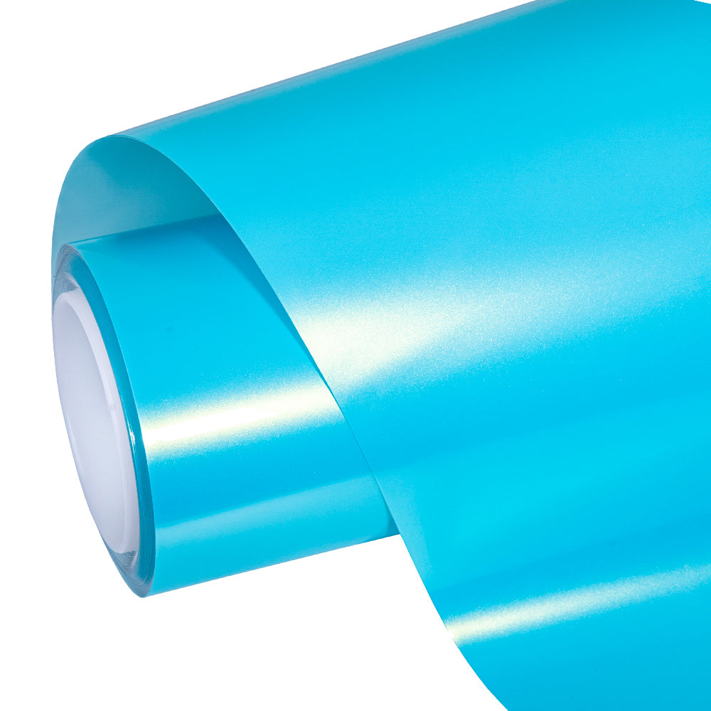 Candy Metallic Neon Ice Blue Color paint protection film roll wet application