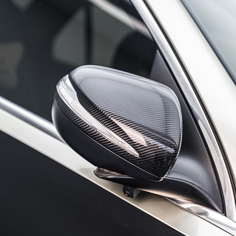 Glossy Spiral Black Carbon Fiber Vinyl Wrap