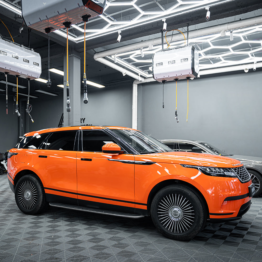 High Glossy Orange Vinyl Wrap