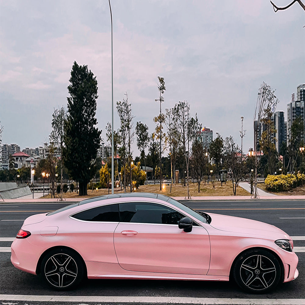 Matte Metallic Pearl Baby Pink Vinyl Wrap