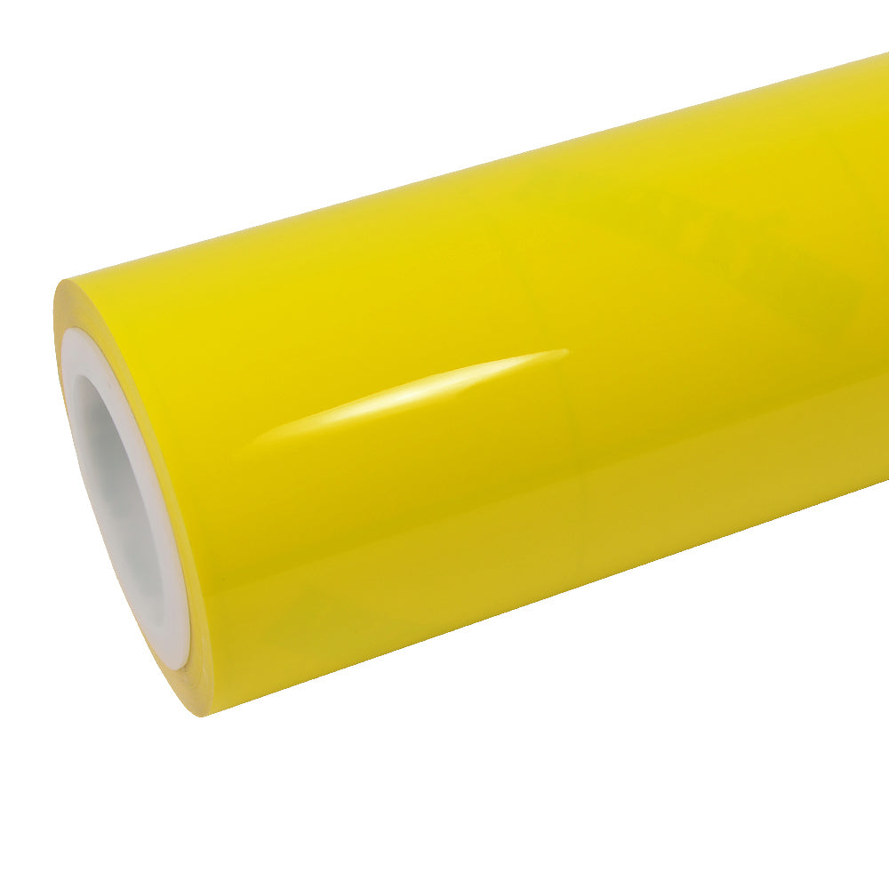 High Glossy Yellow Vinyl Wrap
