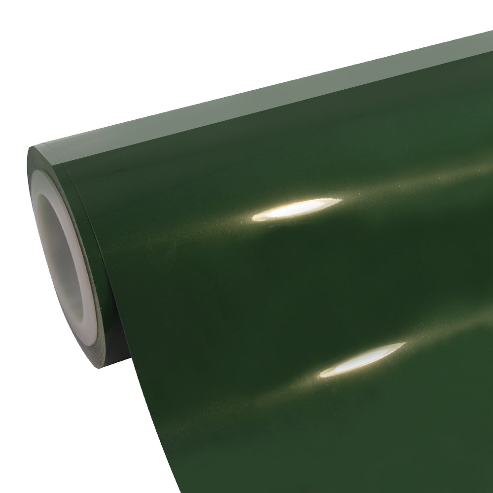 High Glossy Vintage Racing Green Vinyl Wrap