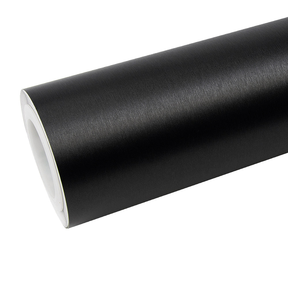 Brushed Metallic Black Vinyl Car Wrap.