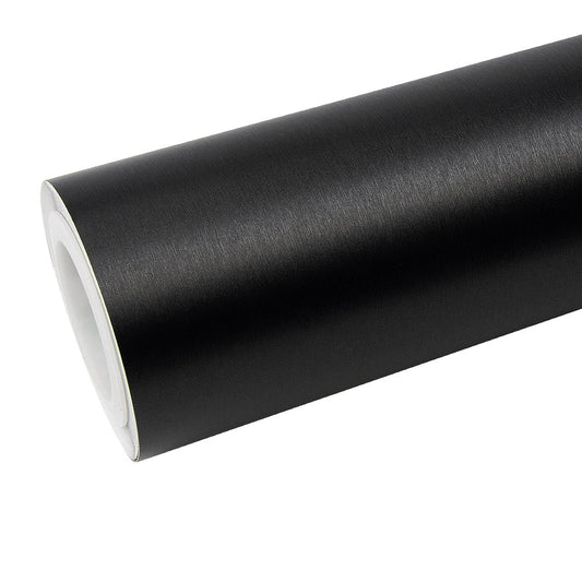 Brushed Metallic Black Vinyl Car Wrap.
