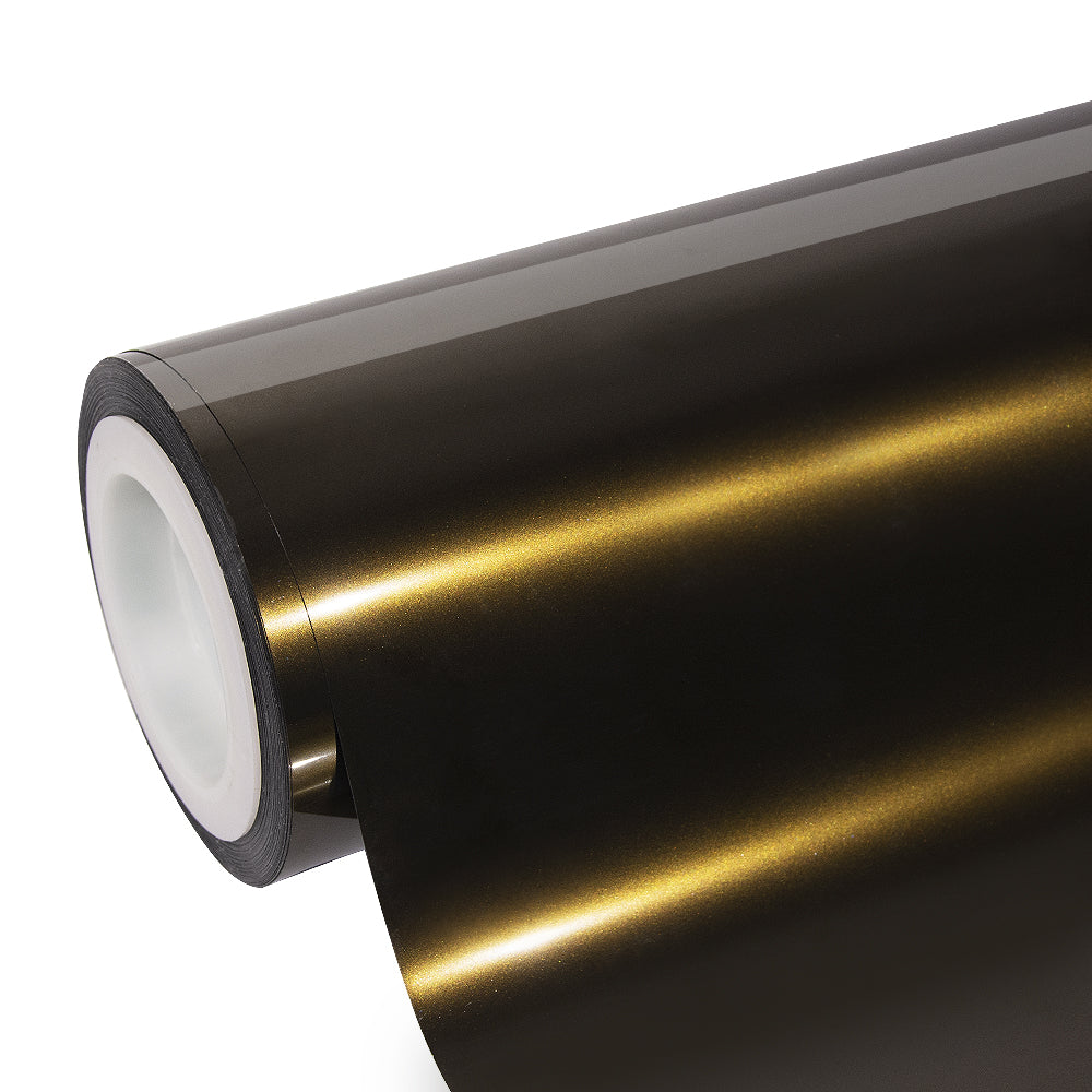 Glossy Metallic Midnight Gold Vinyl Wrap