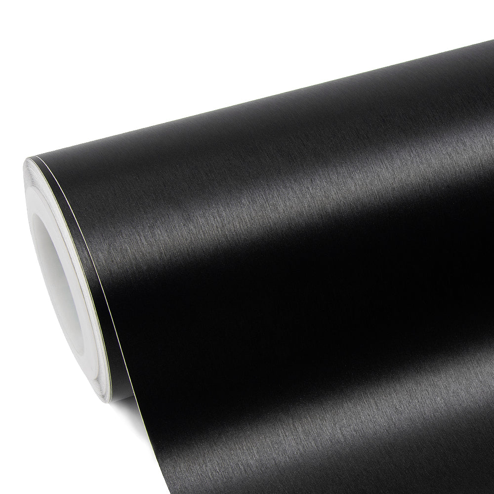 Brushed Metallic Black Vinyl Car Wrap.