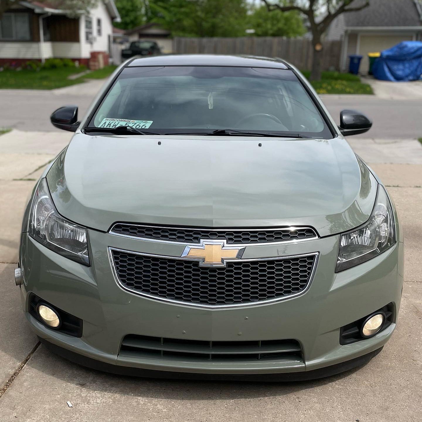 Super Glossy Khaki Green Vinyl Wrap
