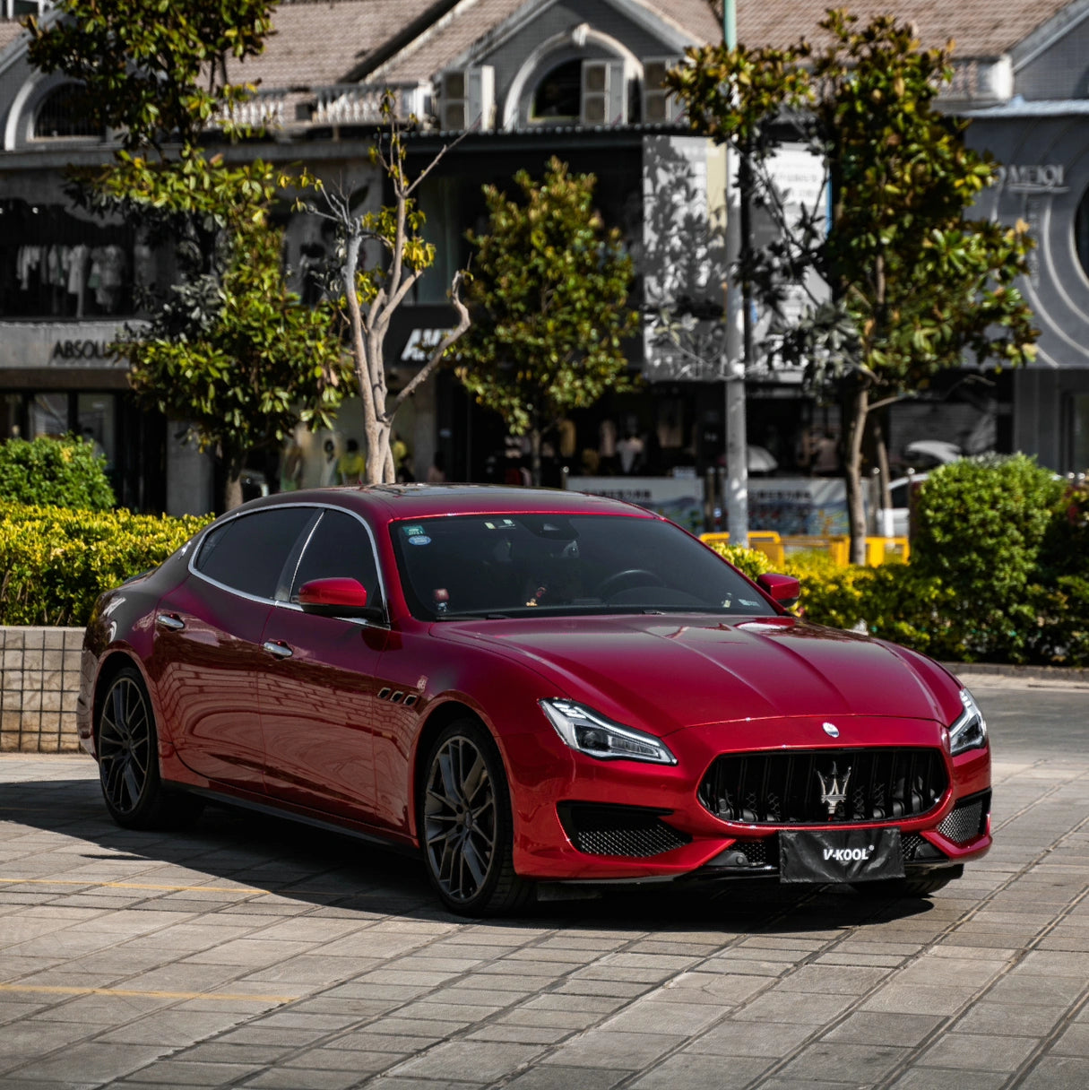 Maserati Red Rapper Luxury Redefined: Elevate Your Maserati with a Glossy Pearl Red Vinyl ...