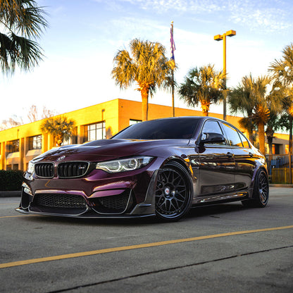 Glossy Metallic Plum Purple Vinyl Wrap side view