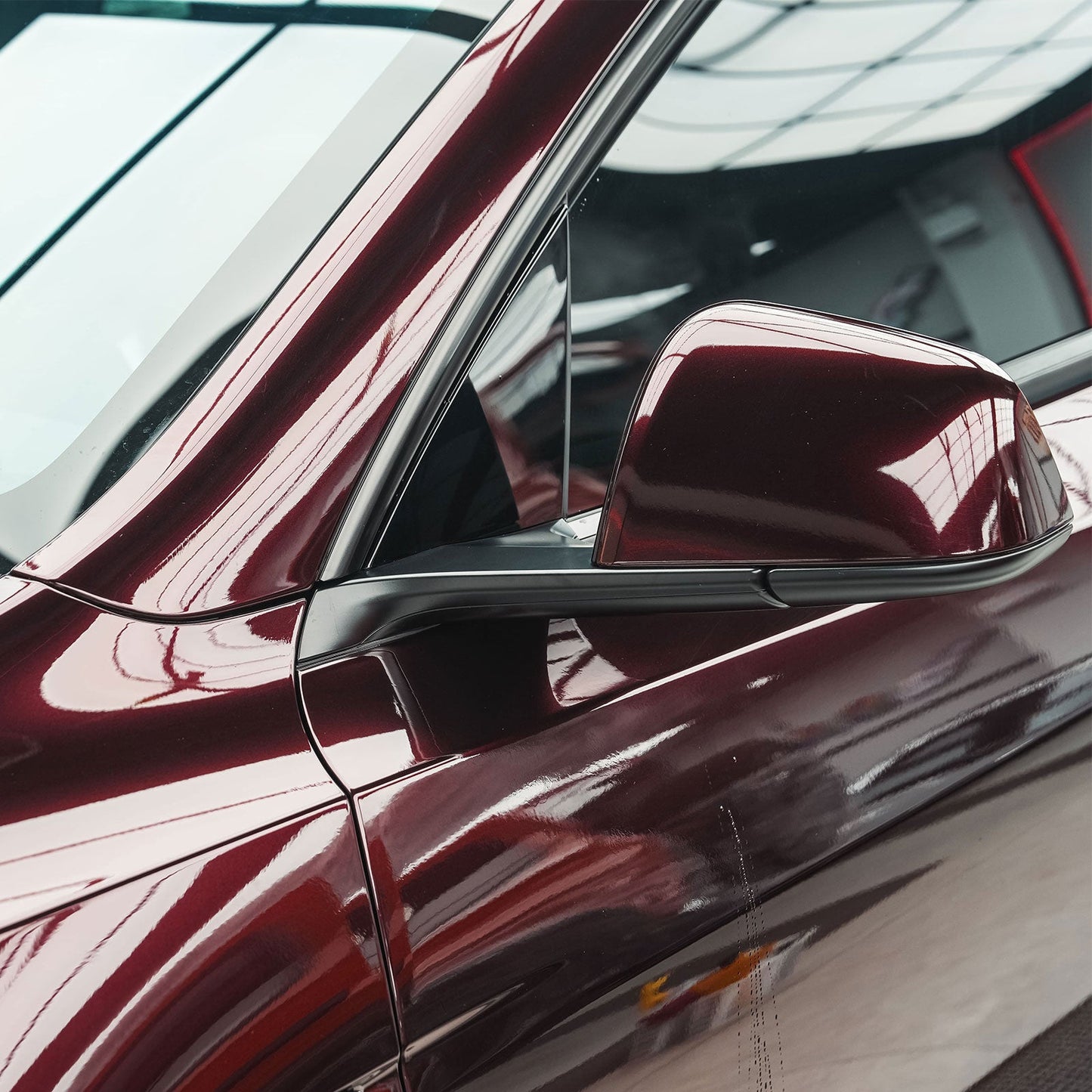 Glossy Metallic Black Rose Color Paint Protection Film (PPF)