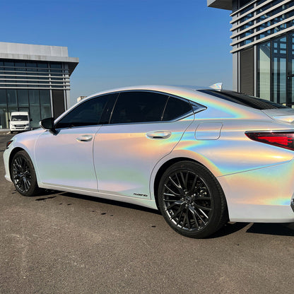 Rainbow Metallic Majestic White Color Paint Protection Film（PPF）