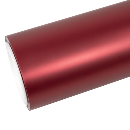 Satin Chrome Crimson Red Color Paint Protection Film (PPF)