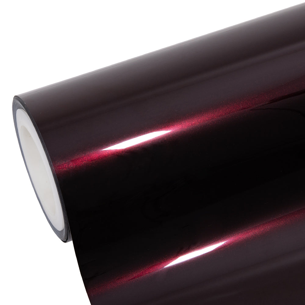 Glossy Metallic Black Rose Color PPF film roll wet application