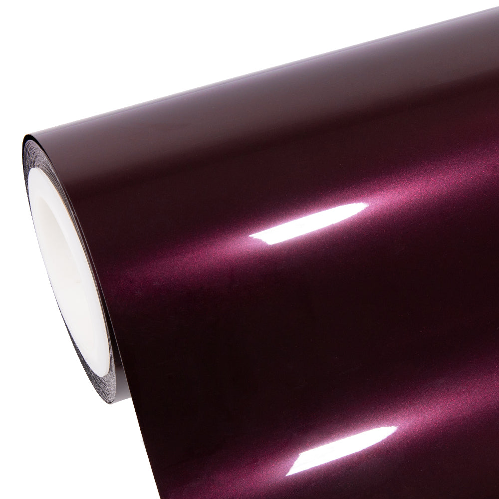 Glossy Metallic Plum Purple vinyl roll
