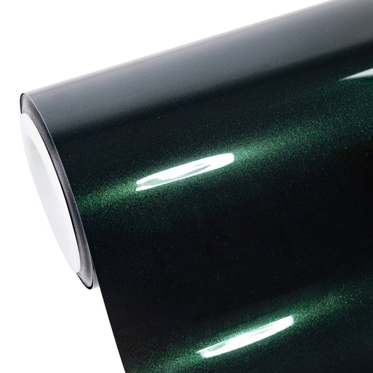 Glossy Metallic Royal Green Color Paint Protection Film (PPF)