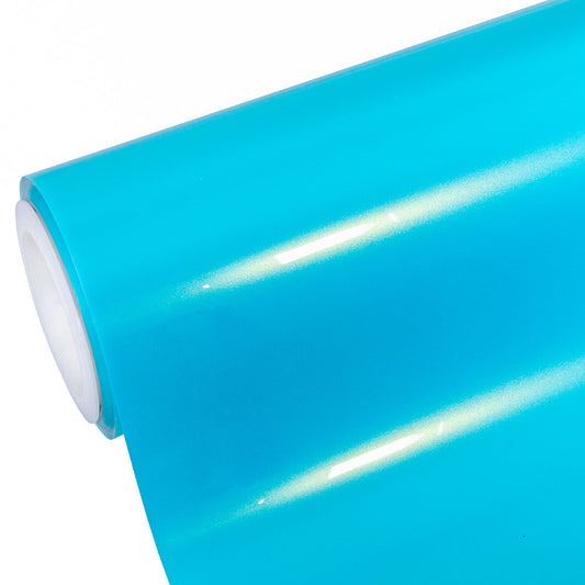 Candy Metallic Neon Ice Blue Color PPF roll wet application