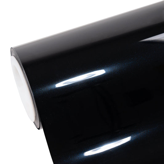Glossy Metallic Glitter Black Blue Color Paint Protection Film（PPF）