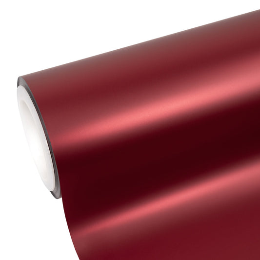 Satin Chrome Crimson Red Color Paint Protection Film (PPF)