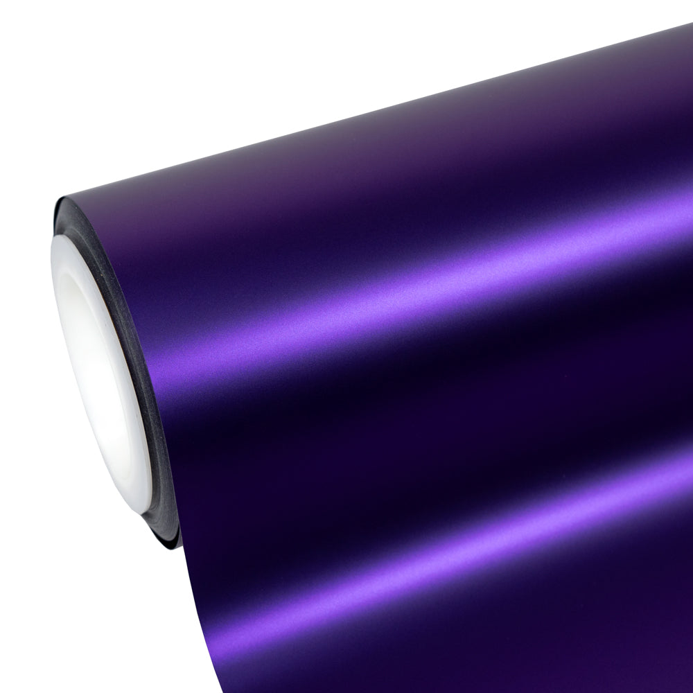 Matte Metallic Eminence Purple car wrap roll.