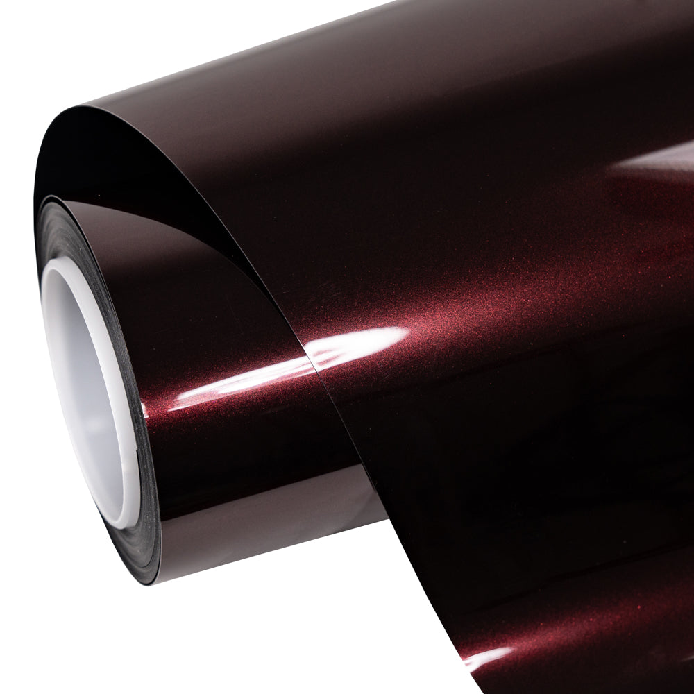 Glossy Metallic Black Rose Color Paint Protection Film (PPF)