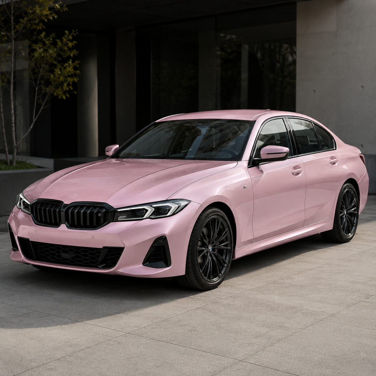 Glossy Metallic Light Pink Pearl Vinyl Wrap