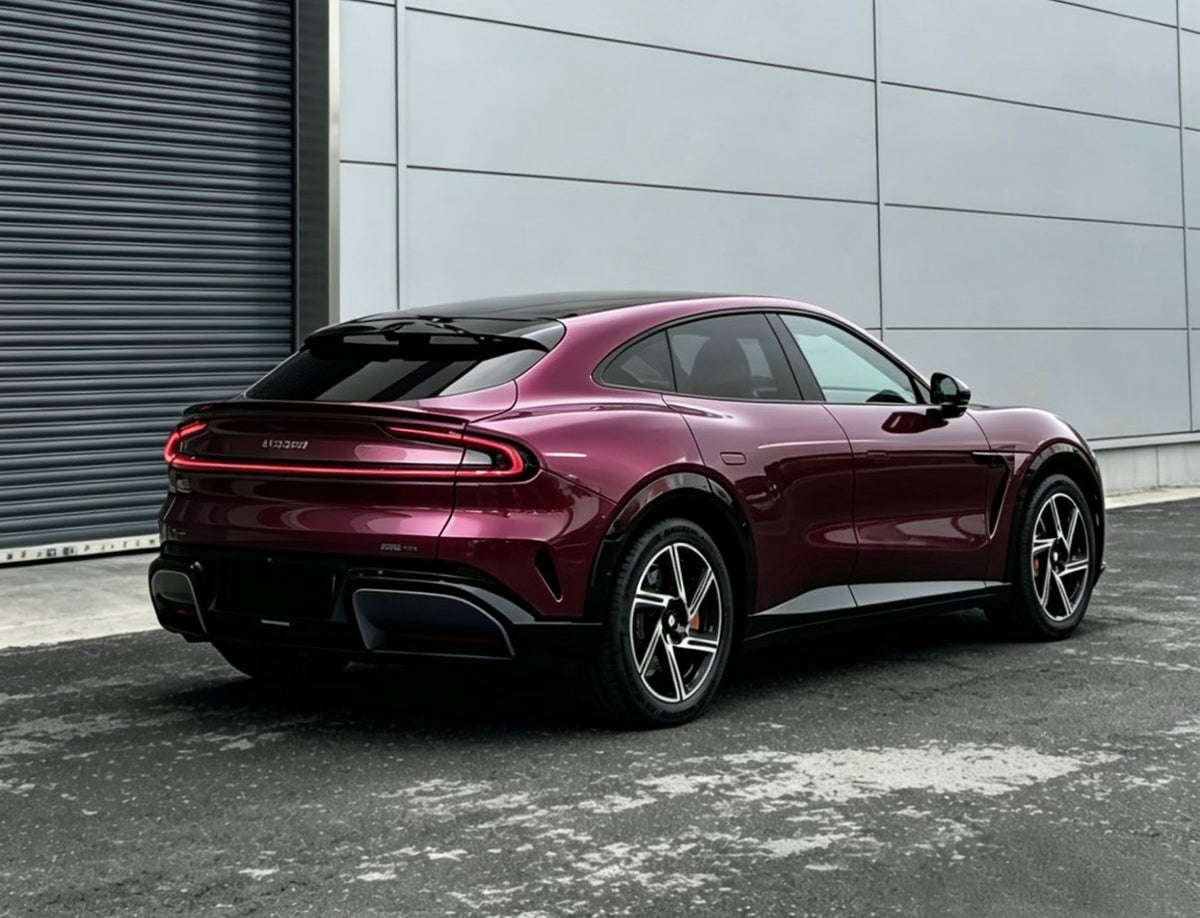 Glossy Metallic Plum Purple Vinyl Wrap