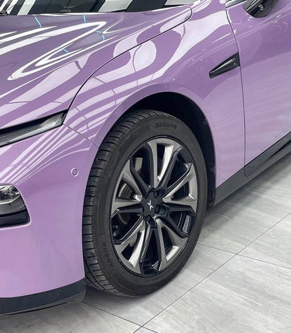High Glossy Purplish Grey Vinyl Wrap