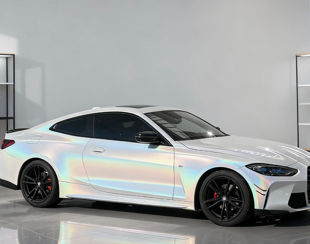 Rainbow Metallic Majestic White Color Paint Protection Film（PPF）