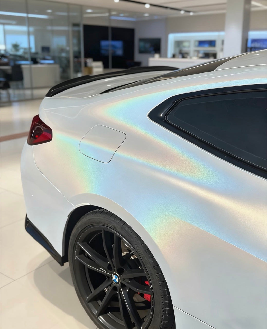 Rainbow Metallic Majestic White Color Paint Protection Film（PPF）