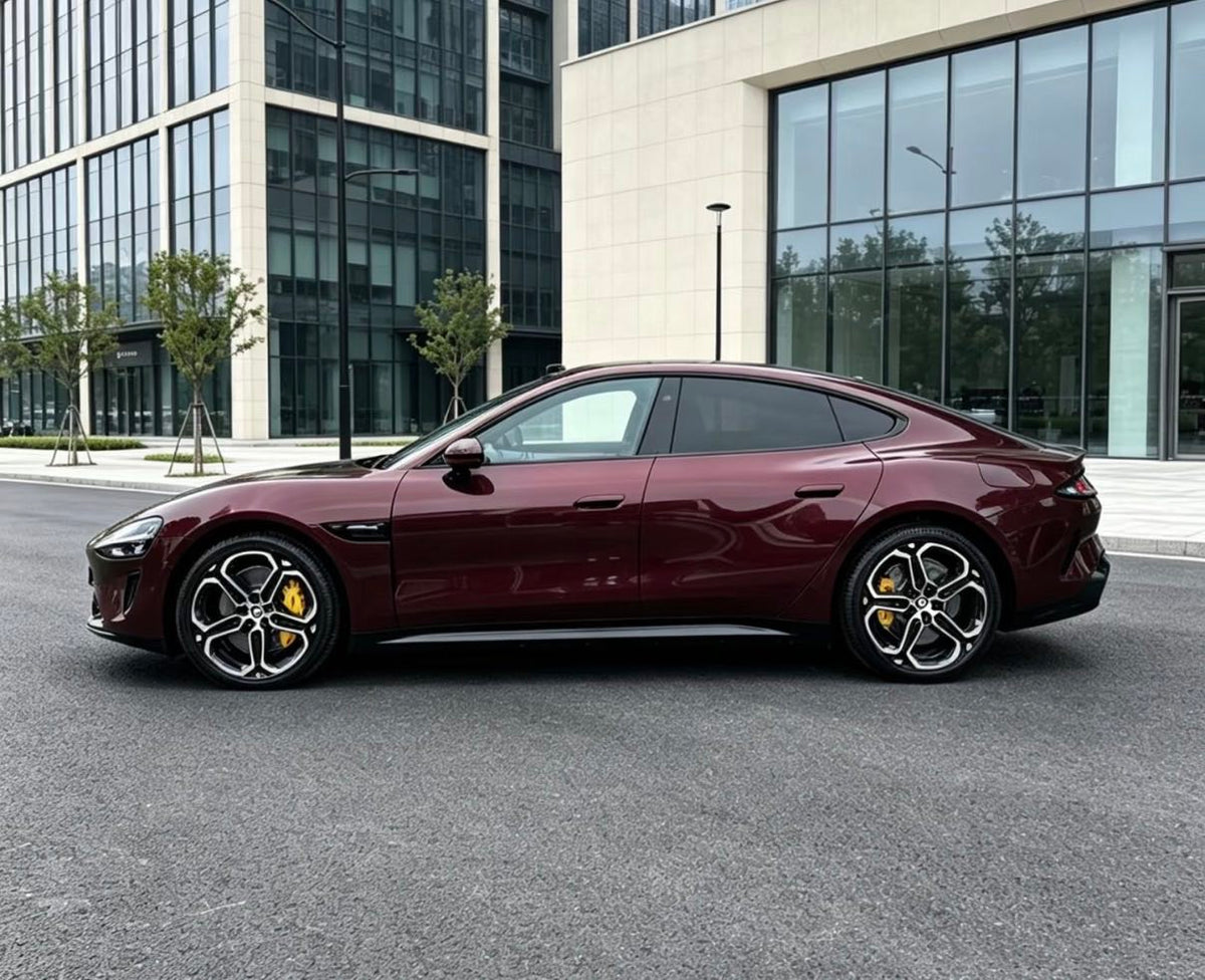 Glossy Metallic Black Rose Color Paint Protection Film (Wet Installation)