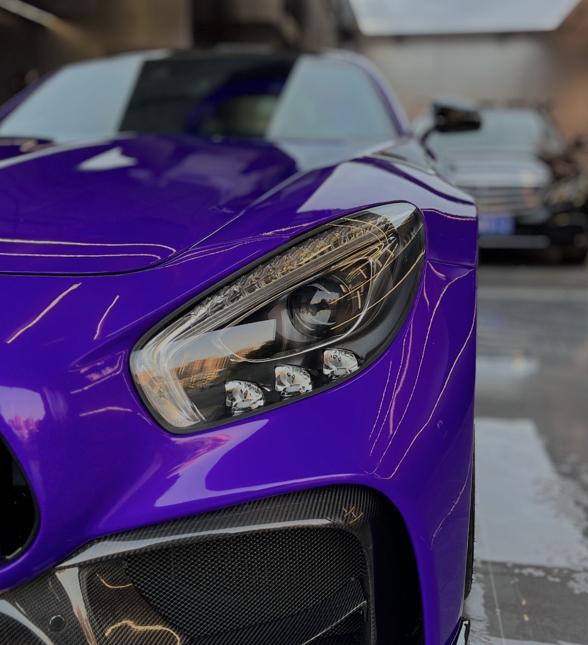 Candy Metallic Neon Purple Vinyl Wrap