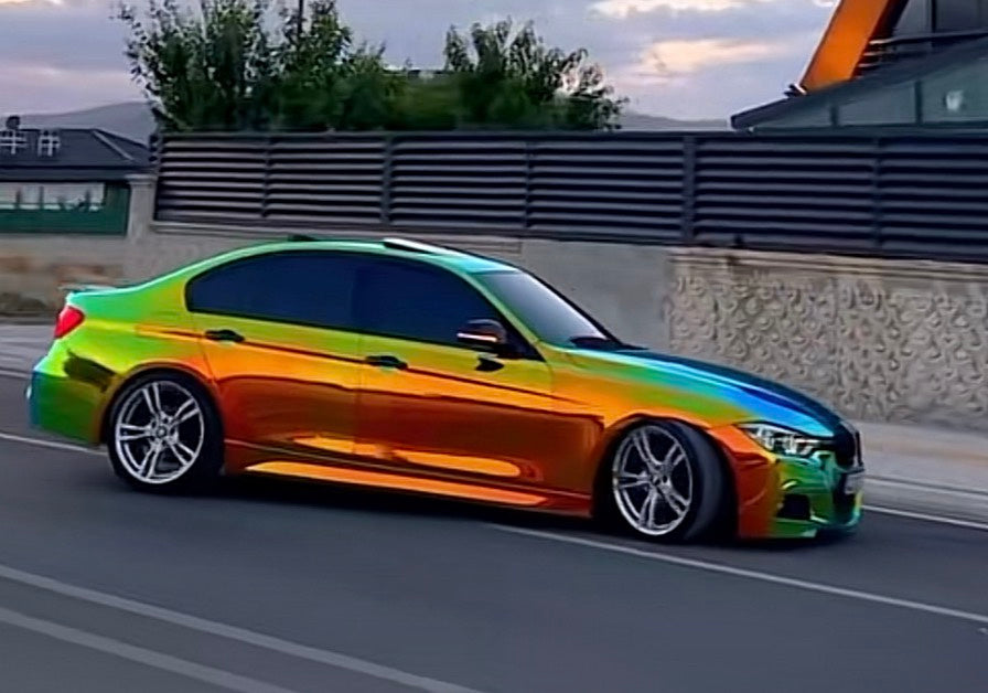 Opal Chrome Black Vinyl Wrap (Non-Stretchable)