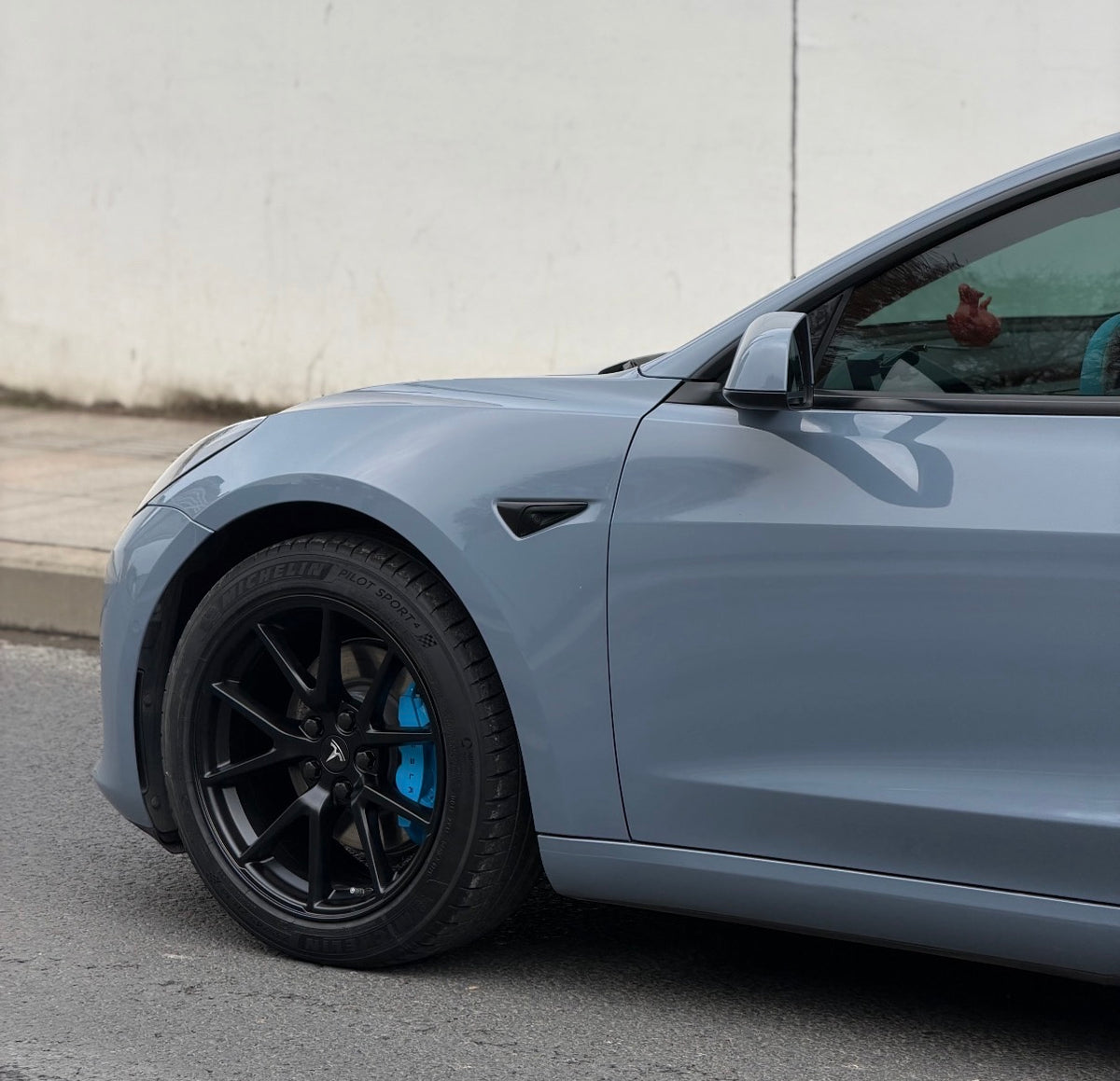 Super Glossy Air Force Blue Vinyl Wrap