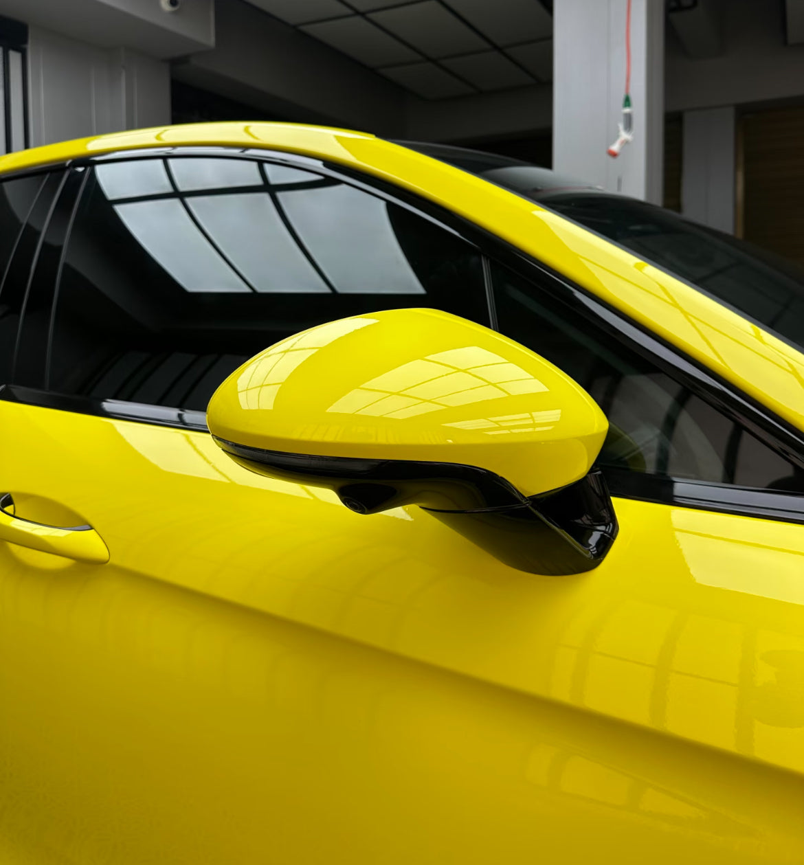 High Glossy Yellow Vinyl Wrap