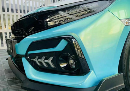 Candy Metallic Neon Light Blue Vinyl Wrap