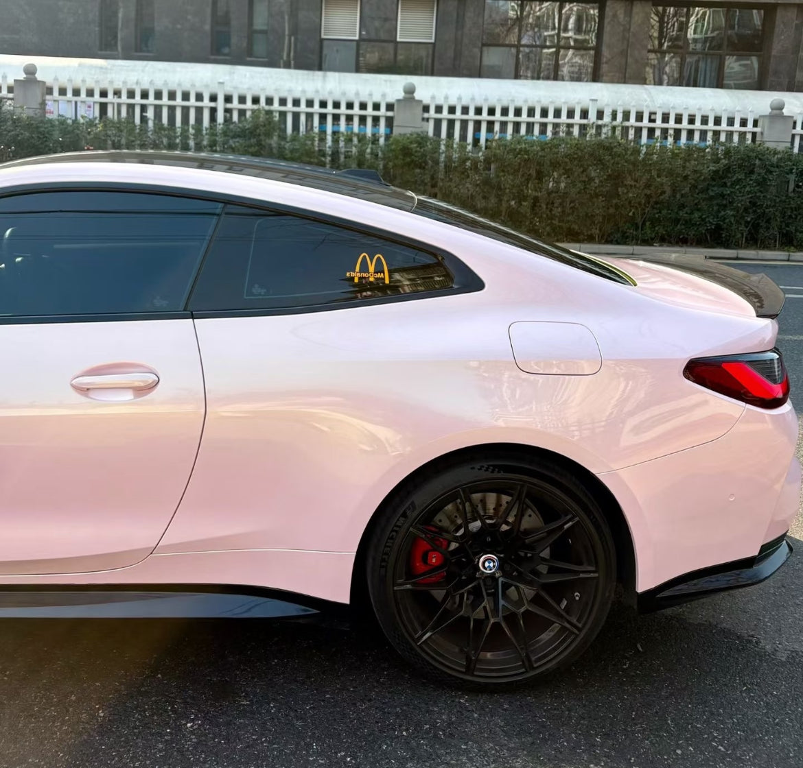 Glitter Metallic Matt Aurora White Vinyl Wrap