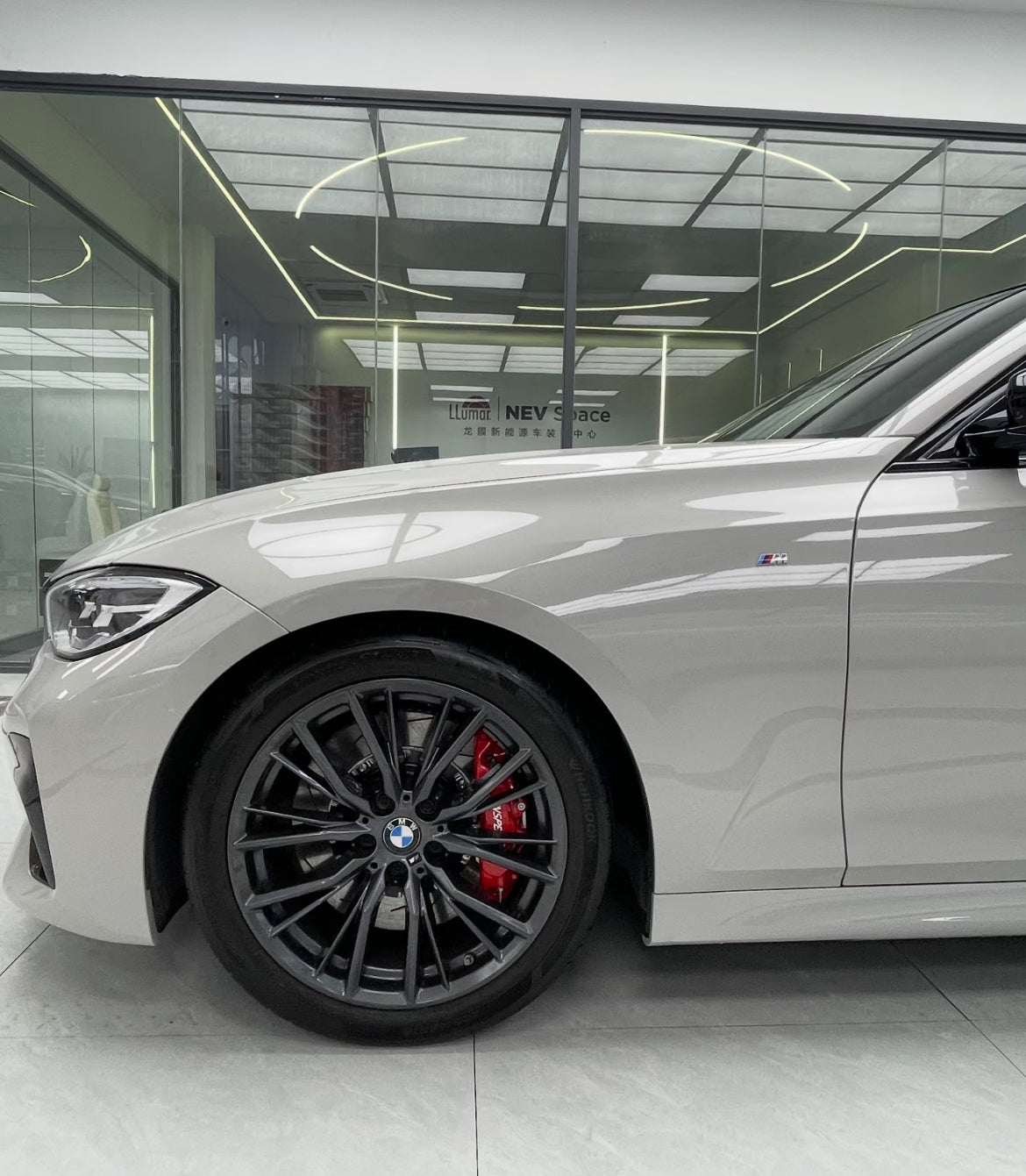 Glossy Metallic Emerald Gray Vinyl Wrap