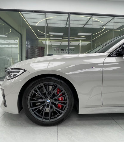 Glossy Metallic Emerald Gray Vinyl Wrap