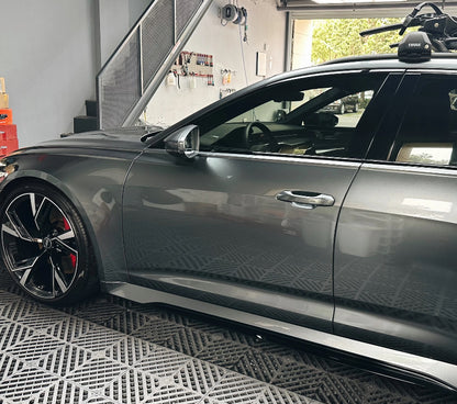 Glossy Metallic Stone Gray Vinyl Wrap