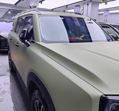 Matte Silk Khaki Green Vinyl Wrap