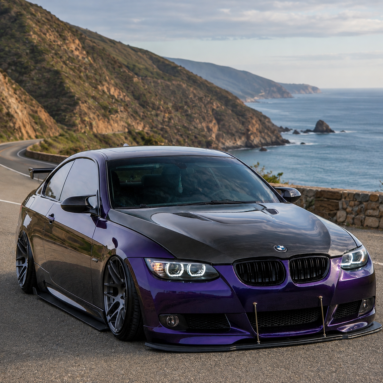 Glossy Metallic Midnight Purple Vinyl Wrap