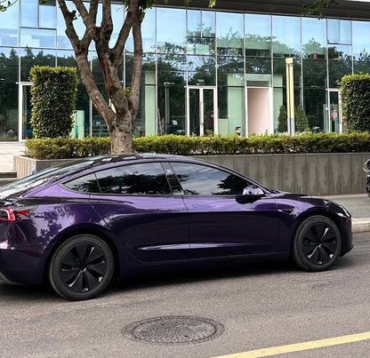 Glossy Metallic Midnight Purple Vinyl Wrap