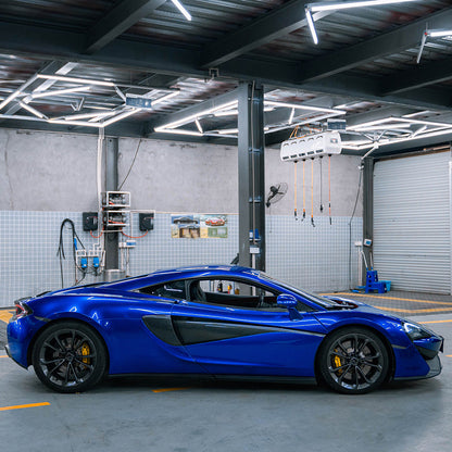 Glossy Metallic Deep Blue Vinyl Wrap