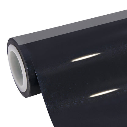 Glossy Metallic Glitter Dark Blue Vinyl Wrap