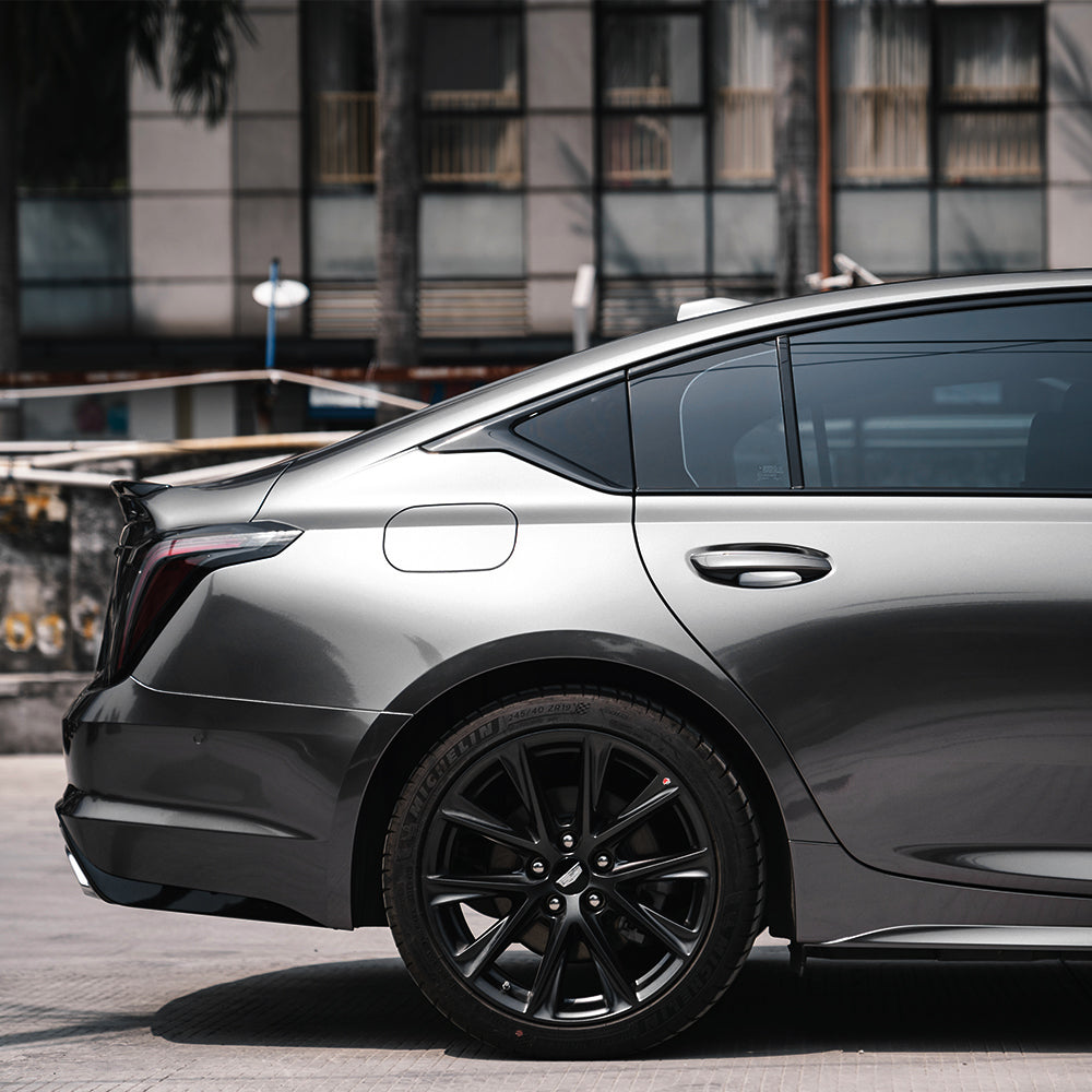 Glossy Metallic Dark Gray.